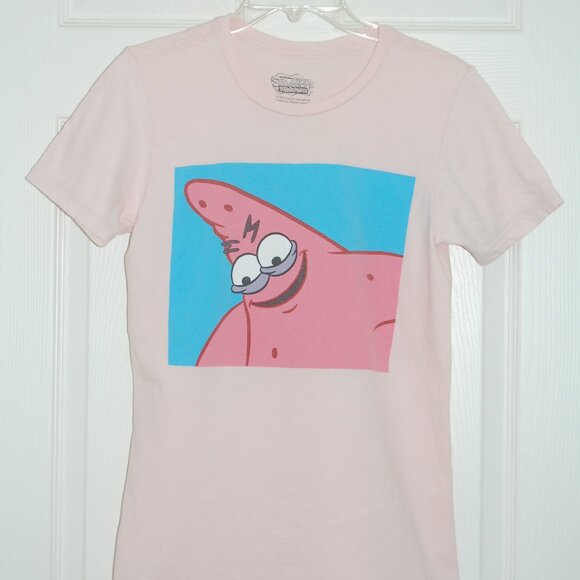 Nickelodeon SpongeBob SquarePants 2019, Women S Pink Graphic Tee - Picture 2 of 4